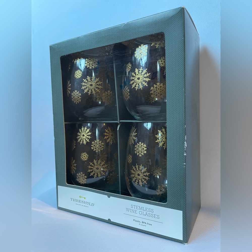 Stemless wine glasses - new in box